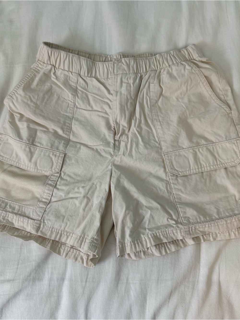 Dickies Women's Cargo Shorts in Light Beige